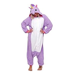 Unicorn Purple Onesie - 5’ to 6’ - Pink, White, Purple - Costume - Halloween
